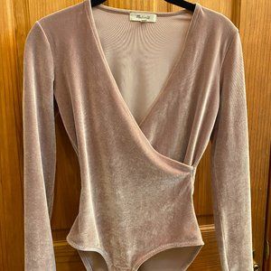 Madewell Velvet Bodysuit